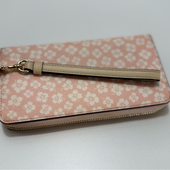 COACH Pink Floral Wristlet Wallet - Picture 8 of 10